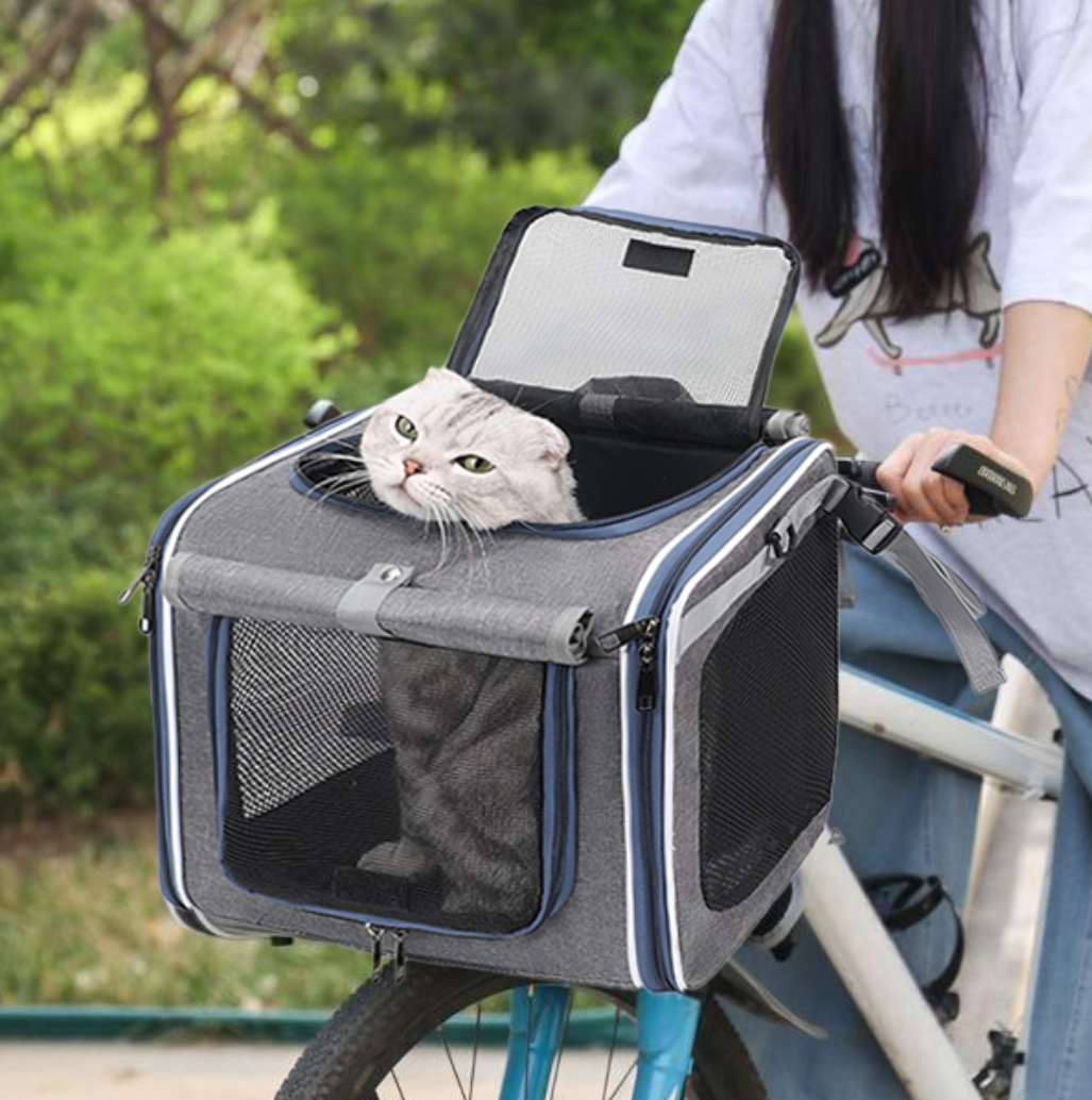 ペット用自転車フロントボックス