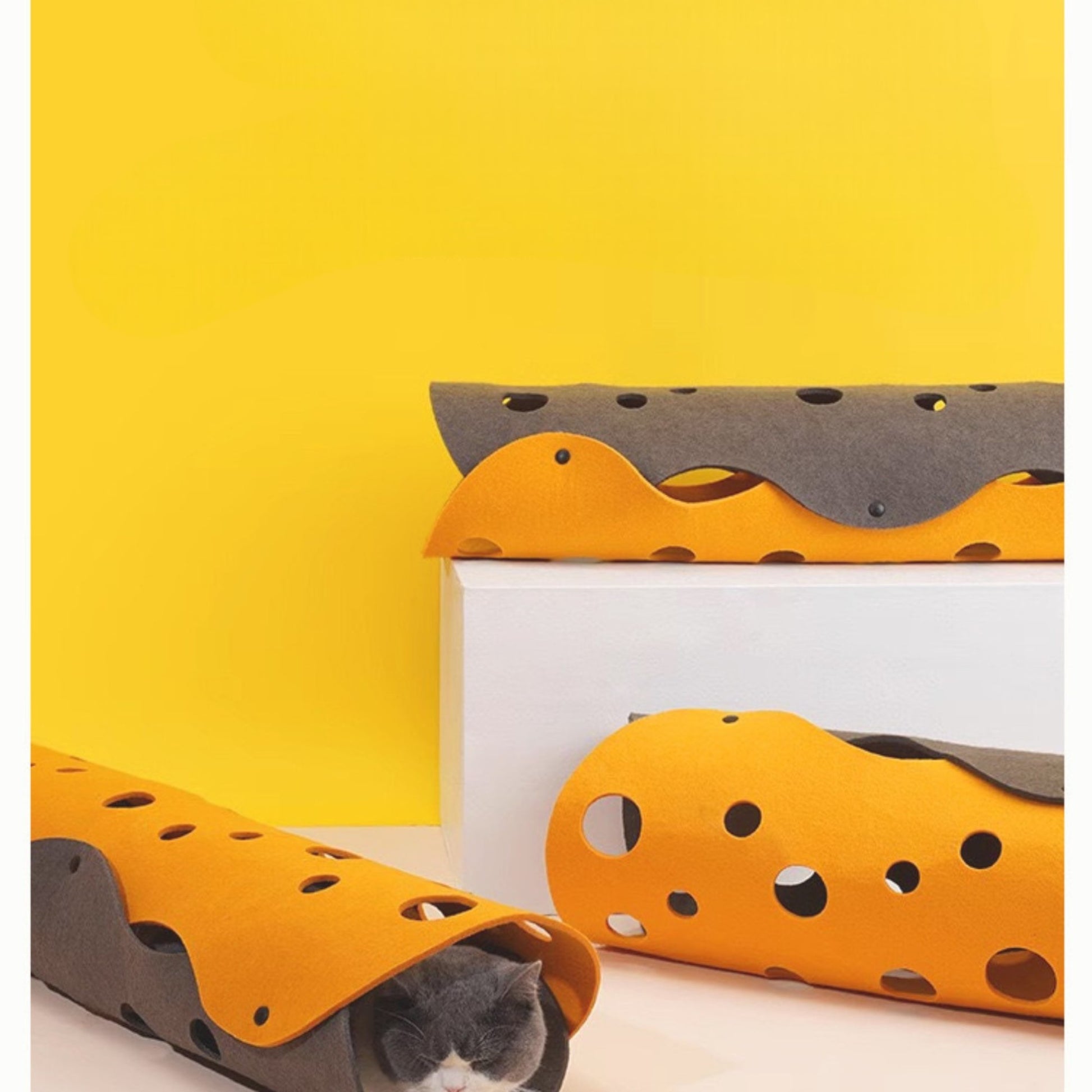 猫用フェルト製トンネル