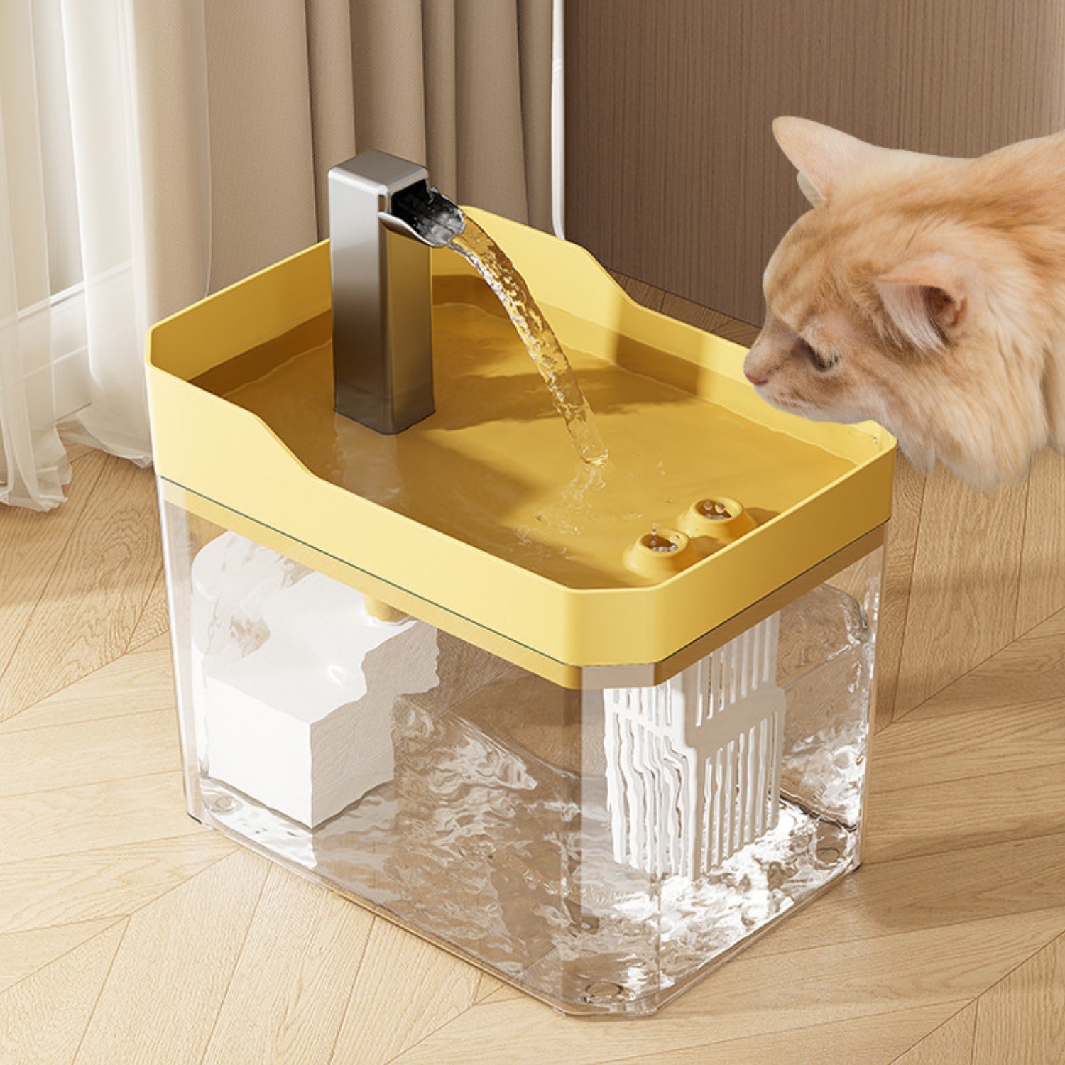 ペット静音循環自動給水機(充電式)