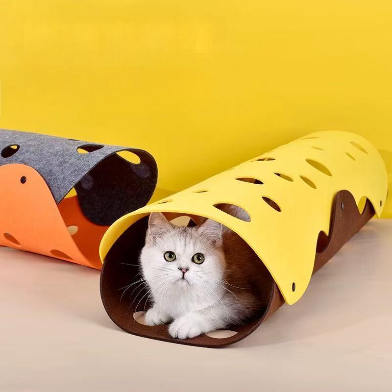 猫用フェルト製トンネル