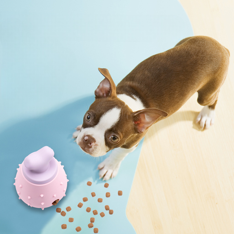 ペット用フードディスペンサー　フットボール型