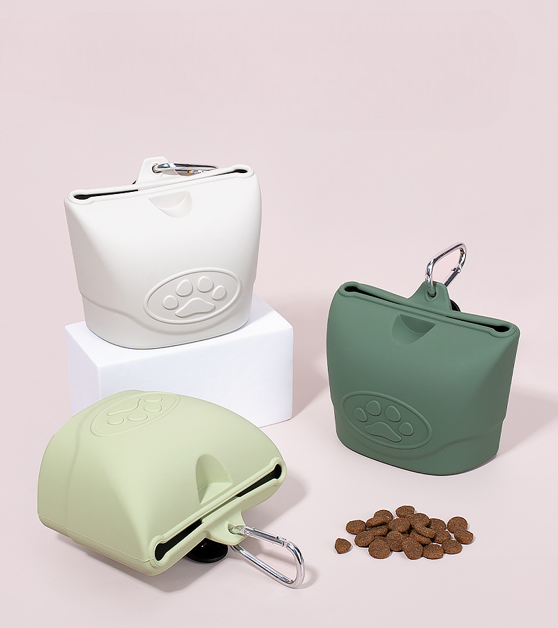 シリコン製ペット用トレーニングおやつポーチ